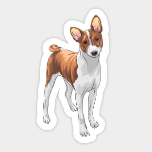 Hunting dog Basenji breed Sticker